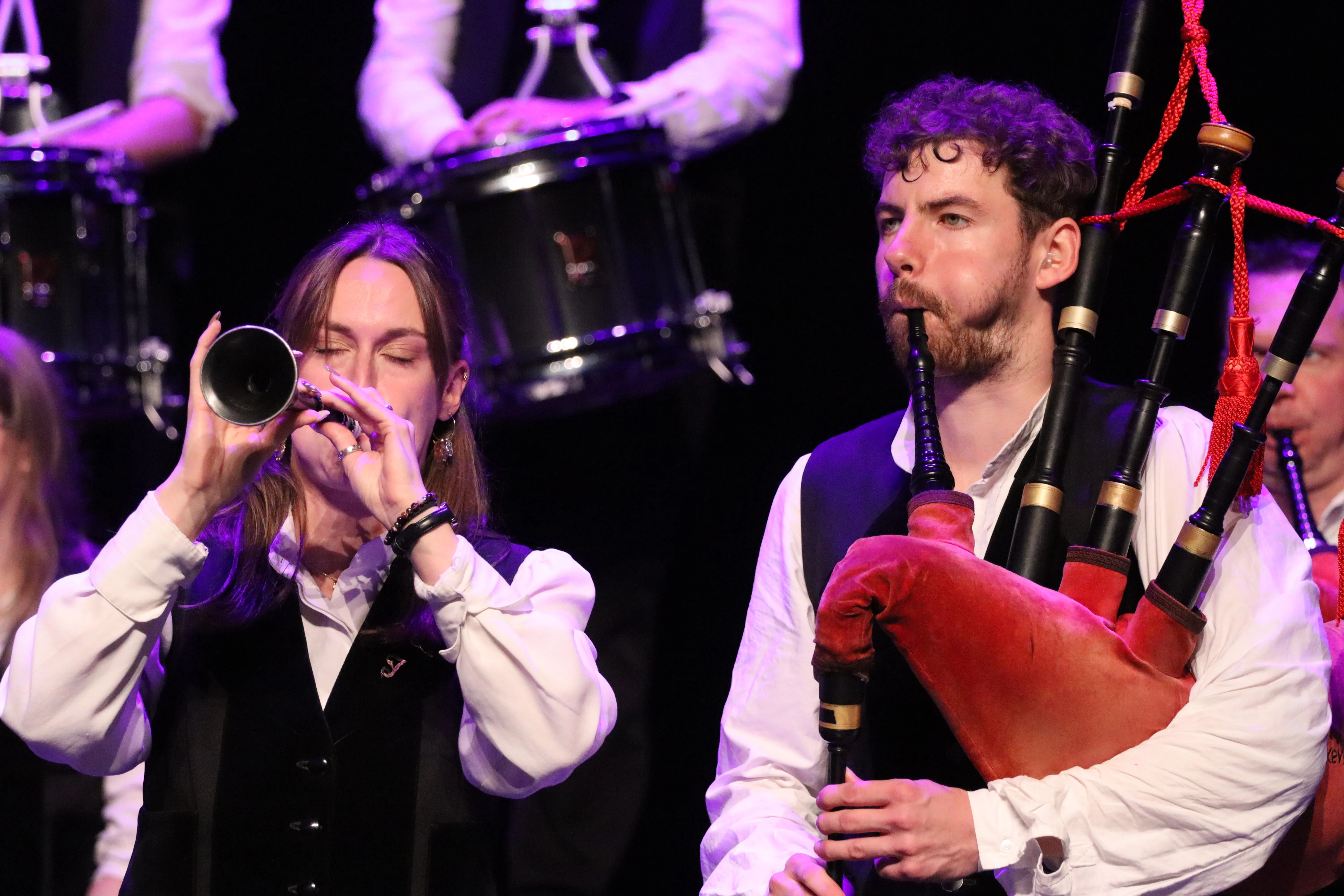 Duo bombarde et cornemuse en concert